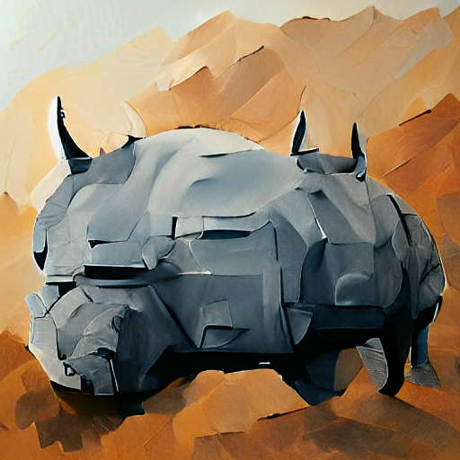 Minimal Rhino Painting